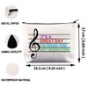 CENWA Music Teacher Cosmetic Bag Music Instructor Gift Music Lover