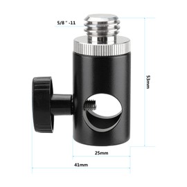 CAMVATE 16 mm Light Stand Head with 5/8 Inch - 11 Male to 1/4 Inch - 20 Female Thread Screw for Tripod Laser Level Adapter Bosch