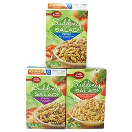 Variety Pack - Betty Crocker Suddenly Pasta Salad (7.25 Oz) - Caesar, Ranch & Bacon, Classic