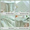 IBEQUEM Cotton Linen Table Cloth, Rectangular Stitching Tassel Tablecloth, Wrinkle