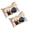 Aieino 2pcs Toiletry Bags, Clear Travel Toiletries Bag Airport Security