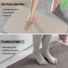 Stone Bath Mat Large, Diatomaceous Earth Shower Mat, Non-Slip Super
