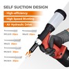 UPWOOD Pneumatic Hydraulic Pop Rivet Gun, Self-Suction Air Riveter Riveting