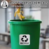 Bueake Pack of 16 Recycle Sticker for Trash Bins self