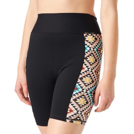 Hurley Women's Mosaic Geo Long Line Surf Short Bikini Bottoms
