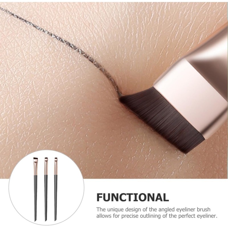 Brochas para Ojos Cepillo Delineador en Ángulo, Nylon ABS