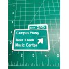 Heartland Sticker Co Deer Creek Music Center Road Sign -