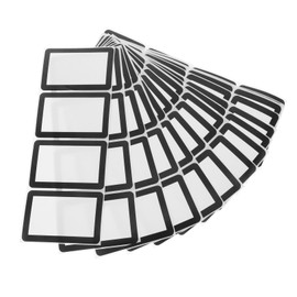 Operitacx Pack of 60 Identification Labels All-Purpose Label Sticker Scrapbook Stickers Pen Labels Name Stickers Border Name Labels Animal Label Black Copper Plate Stickers