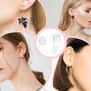 Silicone Earring Backs, Clear Earring Backings, 12PCS Soft Earring Stoppers,
