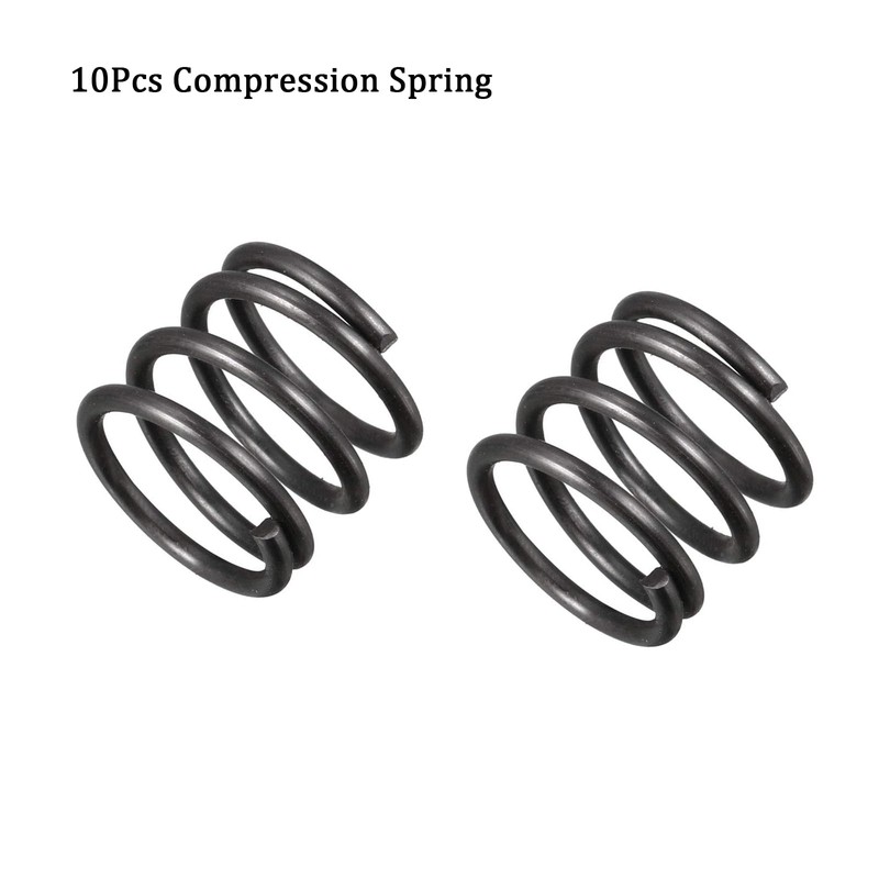 TA-VIGOR 10Pcs Extended Compressed Spring, 1.2mm Wire Dia, 12mm OD,