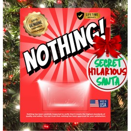 Classy Wino Funny Gag Gift - Nothing! – Hilarious Empty Prank Gifts for Birthdays, Christmas White Elephant & Secret Santa Gift Exchanges – Perfect Joke Present for Family and Friends