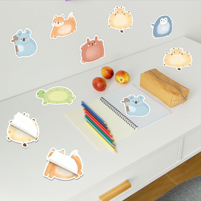 Cute Animal Sticky Notes 24 Pads Mini Cartoon Notes Memo