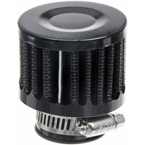 RPM Black 1" Air Filter Rubber End Clamp 25mm Intake