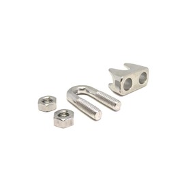 Stainless Steel Wire Rope Clamp 10 Pieces 4 mm Similar to DIN 741 Stainless Steel Bow Clamps Rope Clamp for Wire Rope V4A AISI 316 Tecklenborg, Kegel GmbH