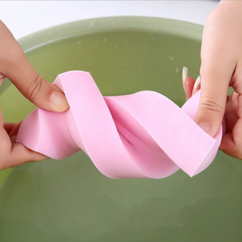 2PCS Exfoliating Bath Sponge, Body Shower Sponge Spa Scrub Soft
