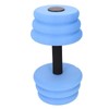 2pcs Floating Dumbbell EVA Thread Design Aquatic Exercise Dumbbell for