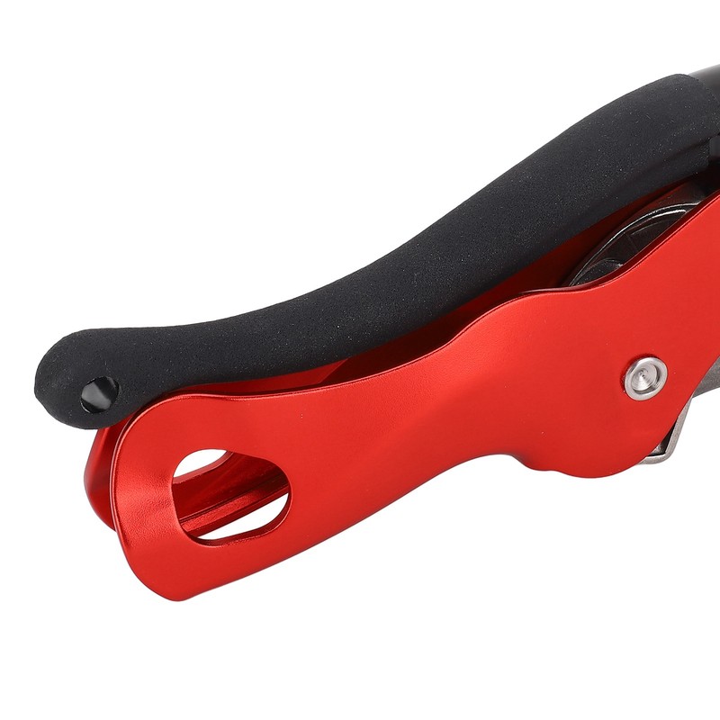 Aluminum Magnalium Alloy Self‑Braking Stop Descender for 10‑12mm Rope Climbing