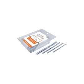 Kit de Brocas para Concreto – Juego de 4 Piezas (3/16", 1/4", 5/16", 3/8") x 4" – Punta Carburo de Tungsteno, Alta Resistencia para Taladro, Ideal para Albañilería, Ladrillo y Cemento
