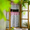 ARTMAGIC Red Plaid Kitchen Curtain Valance and Tiers Set Farmhouse