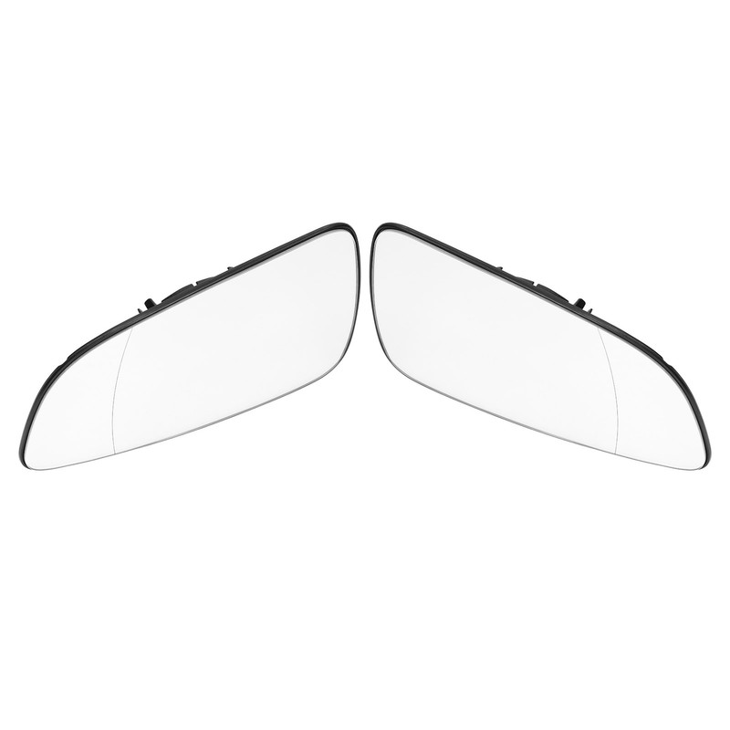 2PCS Outside Rear View Mirror Glass Left Right Self Adhesive