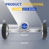 Adjustable Sliding Gate Wheel, 6" Tensioner Set with Mounting Bracket