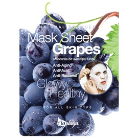 Saplaya Face Masks 6 Pack Scented Facemask Sheets Skin Care Mask Single Scent K-Beauty Natural Formula