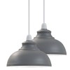 LEDSone Grey Ceiling Light Shade 29CM Metal lamp Shade Pendant