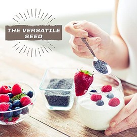 Sunwarrior Chia Seeds Organic Non-GMO Keto Vegan Superfood additive for Smoothies Acai Pudding Baking 360g Tub (30 SRV) Organic Harvest