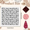 CHGCRAFT Polymer Clay Texture Sheets Silicone Texture Stamp Doodle Love