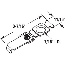Prime-Line Products N 6844 Bi-Fold Door Top Pivot Bracket