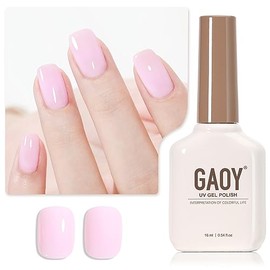 GAOY- Esmalte de uñas en gel rosa bebé, 16 ml, esmalte en gel de secado rápido con luz ultravioleta para manicura casera.                             