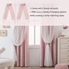 MYSKY HOME Pink Curtains for Bedroom 90 Inch Long Curtains