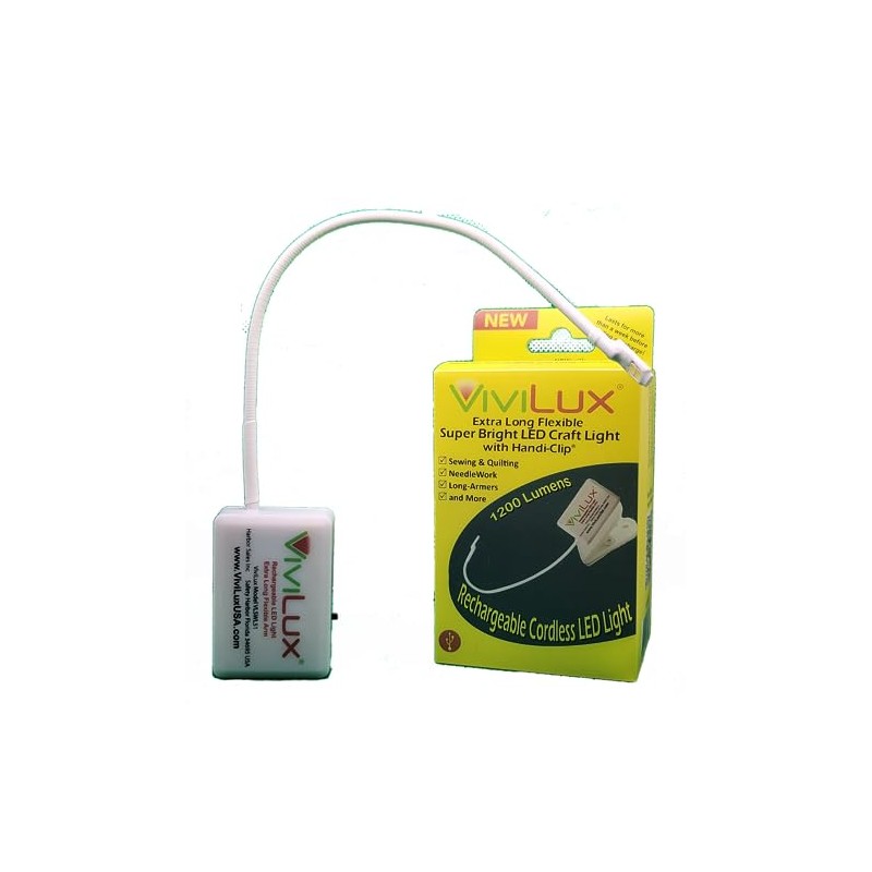 ViviLux Extra Long Flexible Super Bright Rechargeable LED Craft Light