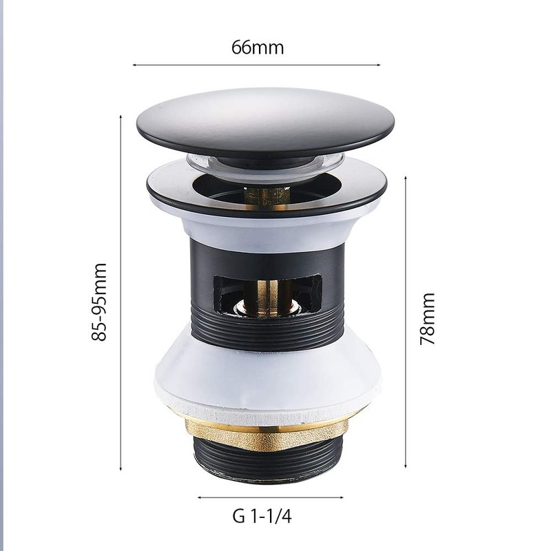 Universal Pop Up Drain Valve for Sink Drainage with Drain