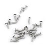 200 Uds M3 Acero Inoxidable SS304 Tornillos Autorroscantes Pan Flat