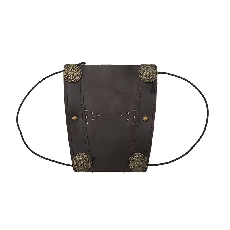 Archery Arm Guard Adjustable Strap Second Cowhide Arm Protector Pad
