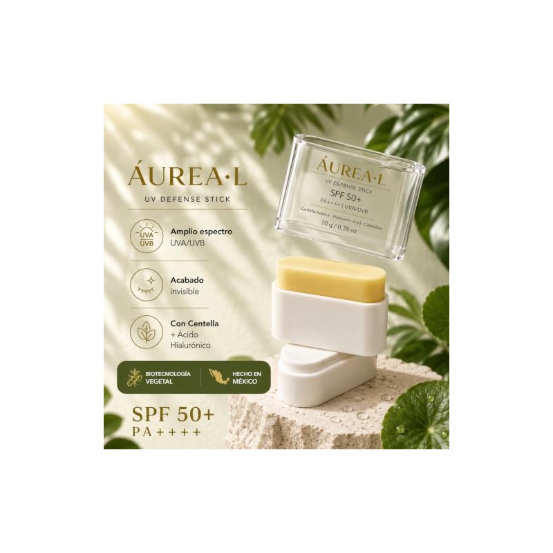 Bloqueador Solar Facial SPF 50+ en Barra transparente 10g