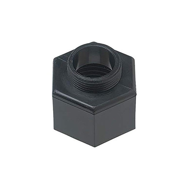 1-Pack (2Total Adapters) Plastic Shrub Adapter 1/2" Female NPT x