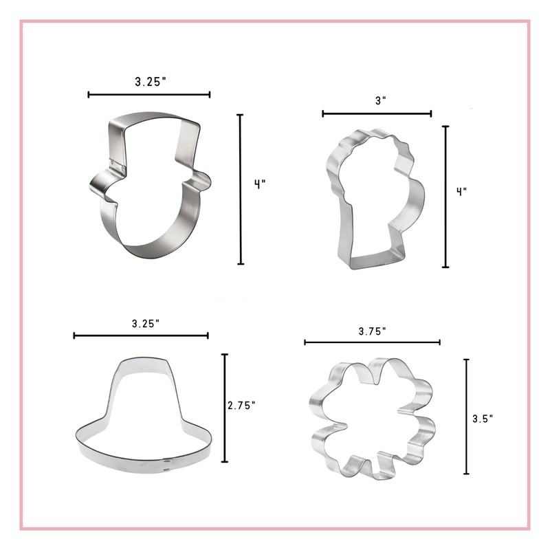 Foose Cookie Cutters St Patricks Day Cookie Cutter 4 Pc