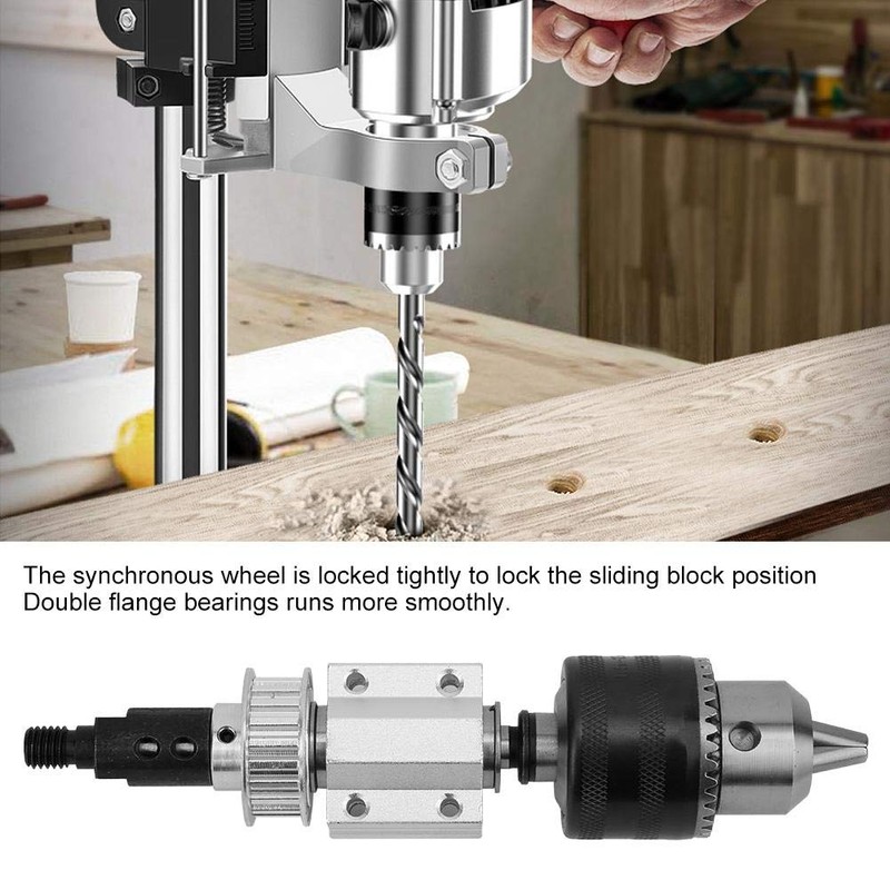 B16 Drill Chuck M10 Sl, Bench Drill Unpowered Spindle Assembly