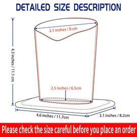 2 Pcs a Set, Plush Lined Eyeglasses Holder Stand Case Protective Glasses Case for Desks