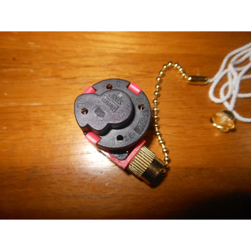 Zing Ear New 3 Speed Pull Chain Switch For Ceiling