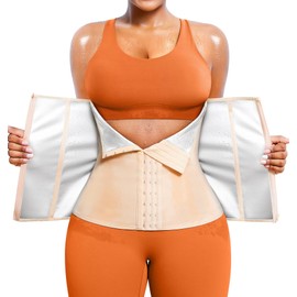 TrainingGirl Waist Trainer for Women Lower Belly Waist Trimmer Corset Tummy Wrap Workout Sweat Belt Band Sports Sauna Suit