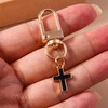 Cross Keychain for Women Car Keys Ring Accessories Clip Handbag