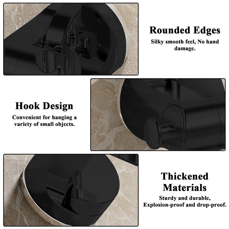 Suction Cup Shower Holder, 360 Rotating Adjustable Handheld Shower Holder,