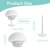 20pcs White Duvet Clips for Comforter Inside, Duvet Pins Set