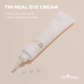 ISNTREE TW-REAL Eye Cream Korean Eye Cream for Dark Circles, Bags Under Eyes 1.01 fl. oz. - Treatment Care - Reduce Fine Lines, Puffiness, Dryness - Dull Spots Under Eye