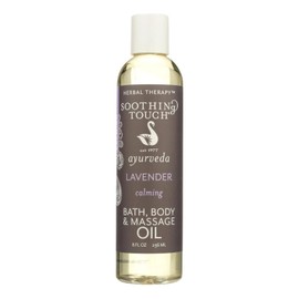 Soothing Touch Bath Body & Massage Oil, Calming Lavender - 8 Oz
