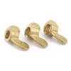 CONPHERON Brass Wing Nuts Metric Thread Butterfly Nuts M10 Pack