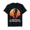Ciclista Regalo per Pensionato Bici Tramonto Bicicletta Maglietta